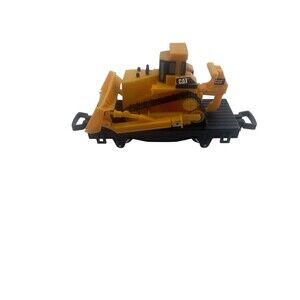 Toy State Caterpillar Front End Loader Express Toy Train Flat Car CAT Railcar